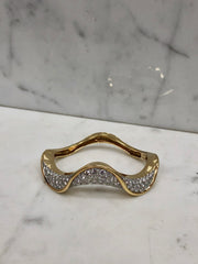 Wave Diamond Bangle