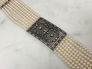 Vintage Diamond & Seed Pearl Choker