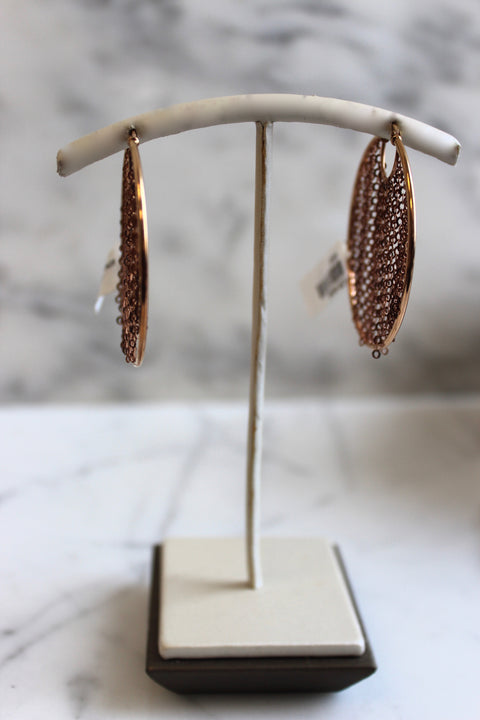 Rose Gold Chain Hoops