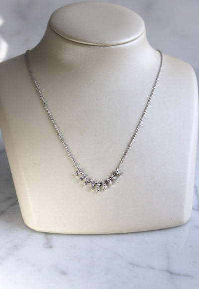 Diamond Baguette Necklace