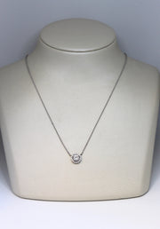 Diamond Halo Necklace