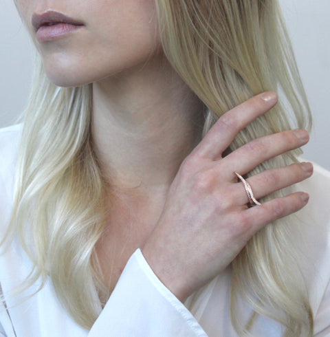 Rose wrap deals around ring