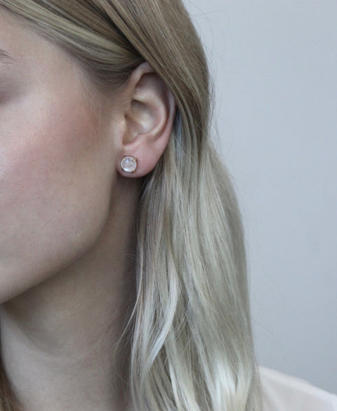 Moonstone Stud Earrings