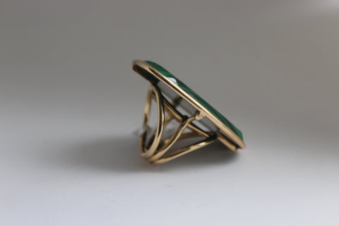 Green Malachite Ring