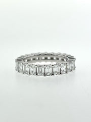 Emerald Cut Eternity Band