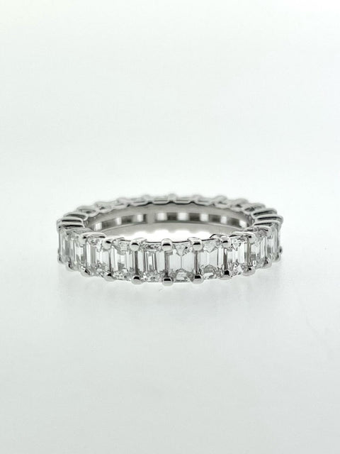 Emerald Cut Eternity Band