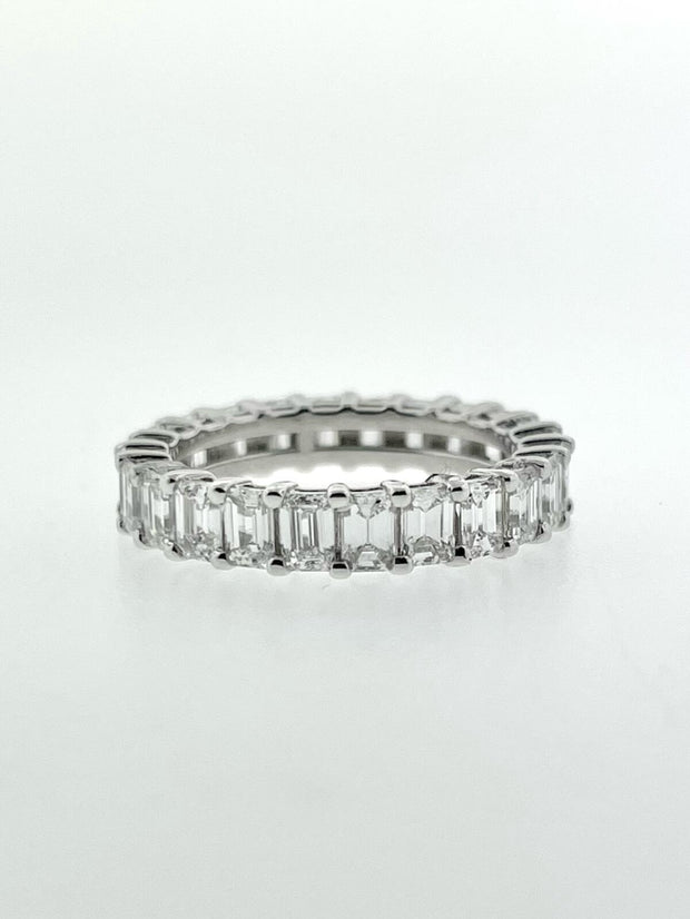 Emerald Cut Eternity Band