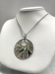 Abalone Pearl Pendant Necklace