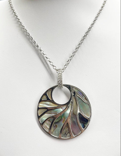 Abalone pearl necklace sales