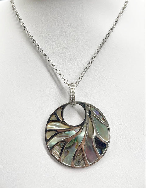 Abalone Pearl Pendant Necklace