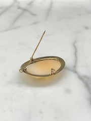 Yellow Gold Cameo Brooch