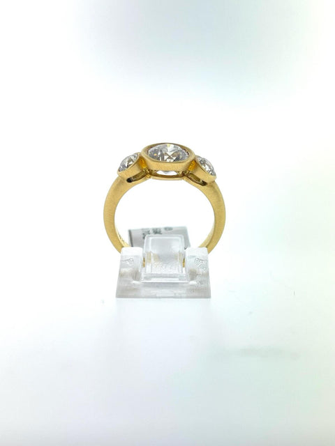 3 Stone Old European Diamond Ring