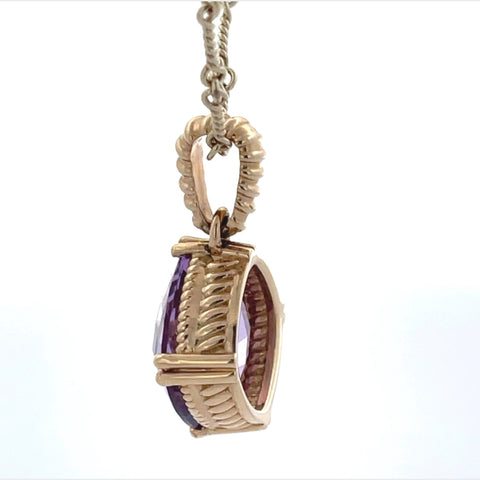 Purple Amethyst Necklace