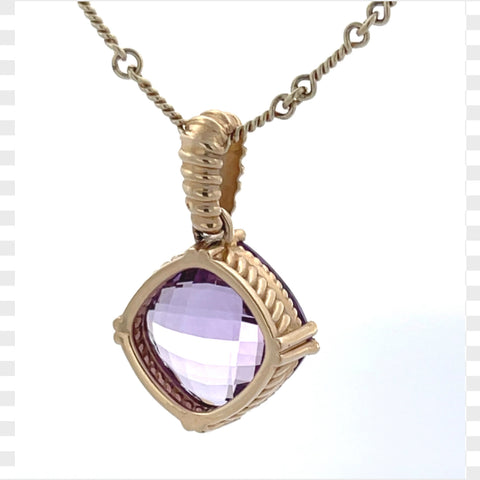 Purple Amethyst Necklace