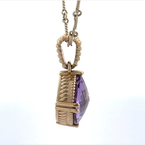 Purple Amethyst Necklace