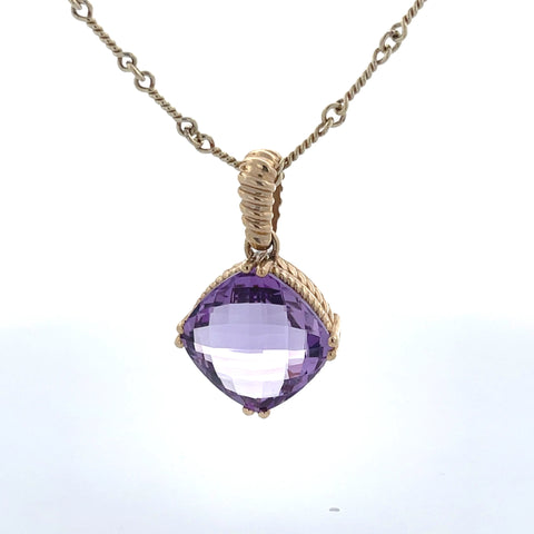 Purple Amethyst Necklace