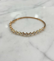 Rose Gold Diamond Half Eternity Bracelet