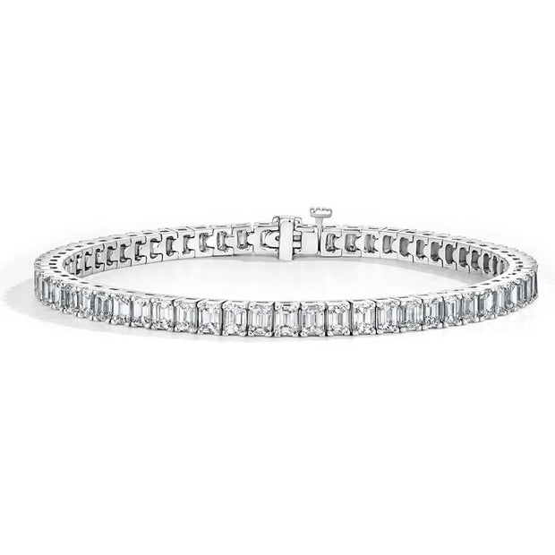 Emerald Cut Diamond Eternity Bracelet