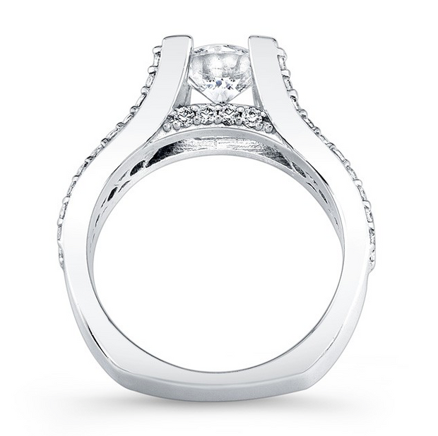 Prong Set Split Shank Diamond Engagement Ring
