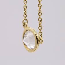 Bezel Set Diamond Pendant