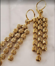 Fancy Yellow Diamond Chandelier Earrings
