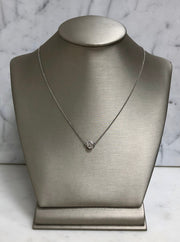 Bezel Set Diamond Necklace