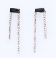 Vertical Diamond Bar Earring