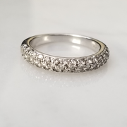 3 Row Pave Diamond Band