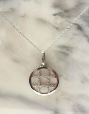 Mother of Pearl Diamond Set Necklace