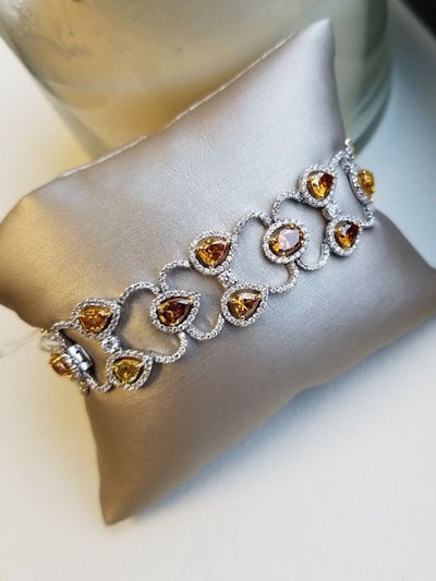 Natural Fancy Color Diamond Bracelet